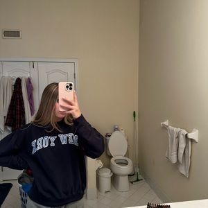 Navy blue New York crewneck size S